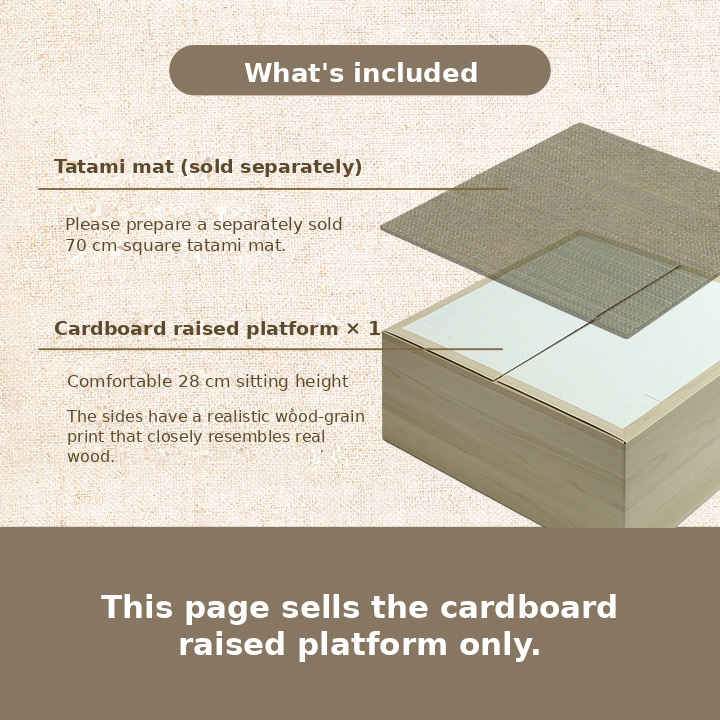 Cardboard Raised Platform for Tatami Mats