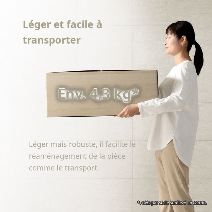 Socle surélevé en carton pour tatamis