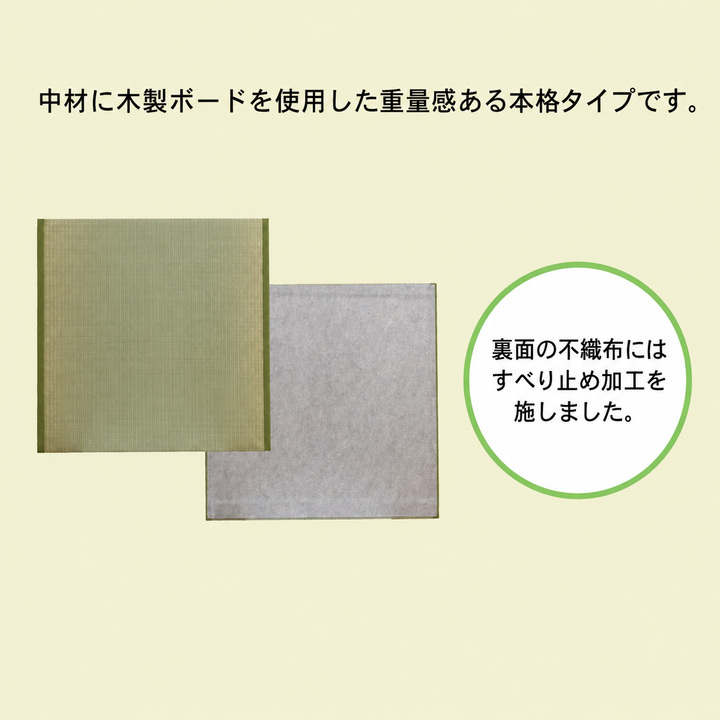 楽座 木製ボード入りで裏面すべり止め加工