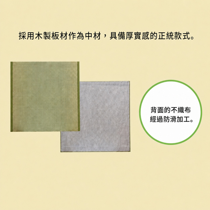 Rakuza 木製板材中芯與背面防滑加工 Rakuza 木製板材中芯與背面防滑加工
