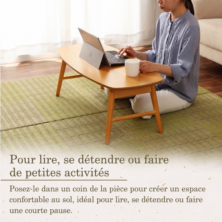 Seimei espace au sol pour lire et se détendre Seimei espace au sol pour lire et se détendre