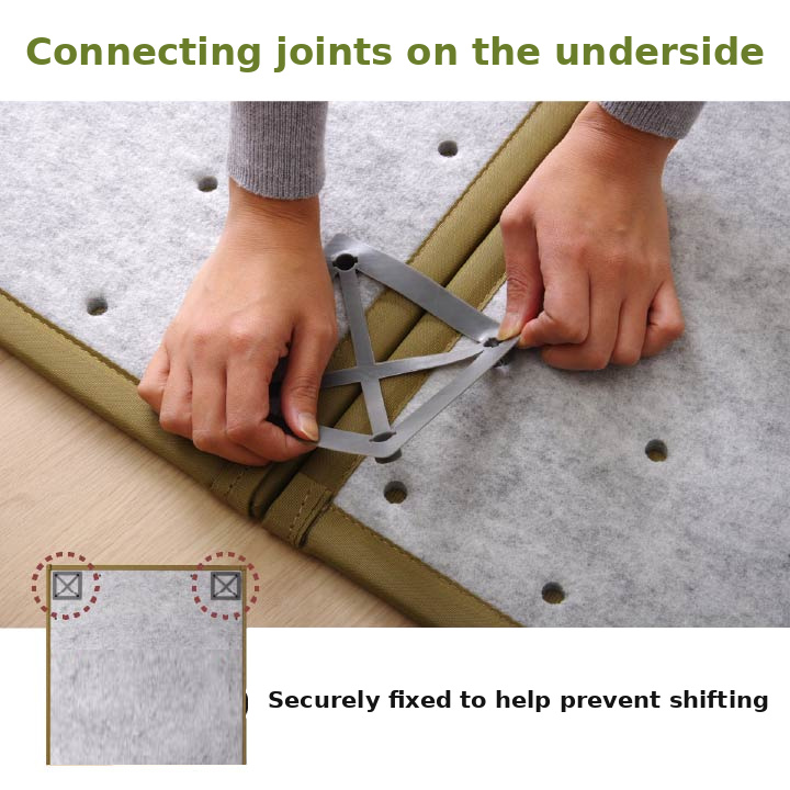 Squash connecting joints on the back Squash connecting joints on the back