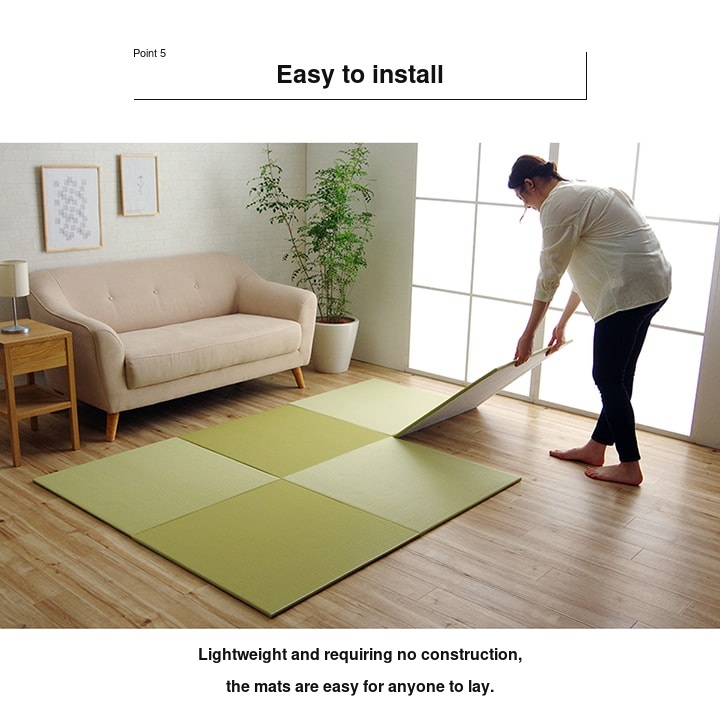 Japanese Polypropylene Tatami Floor Mat Trim - 8340309-pop07 Japanese Polypropylene Tatami Floor Mat Trim - 8340309-pop07