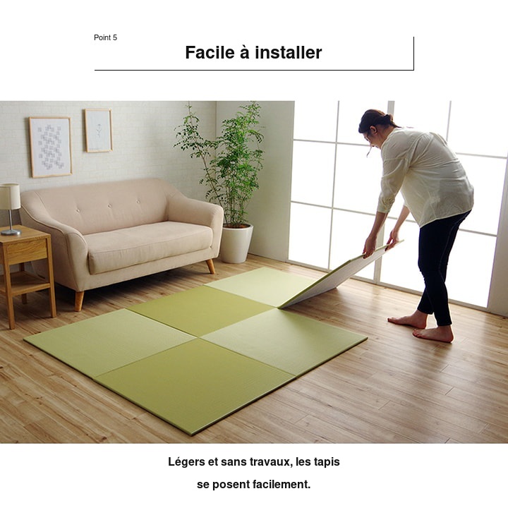 Tapis tatami japonais en polypropylène Trim - 8340309-pop07 Tapis tatami japonais en polypropylène Trim - 8340309-pop07