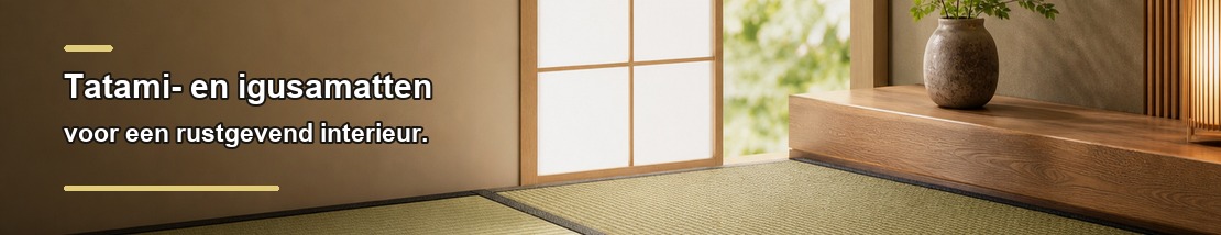 Tatami- en igusamatten voor een rustgevend interieur.